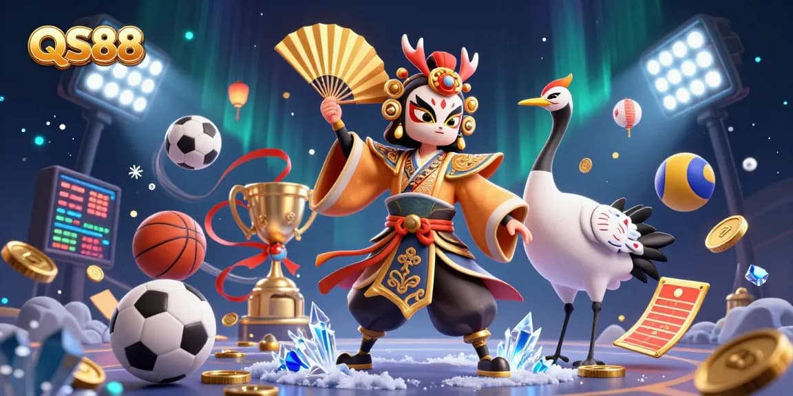 Experience the excitement of gambling and sports betting at QS88 with dynamic characters and vibrant game elements.