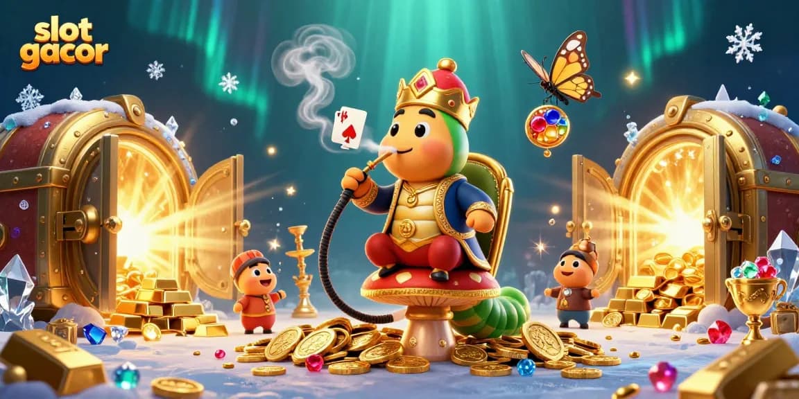 Spin to win with slot gacor featuring vibrant, dynamic casino elements in a colorful 3D scene.