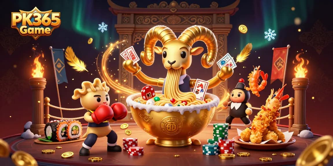 Experience the excitement of PK365 Game with characters engaging in thrilling gameplay amidst vibrant casino elements.