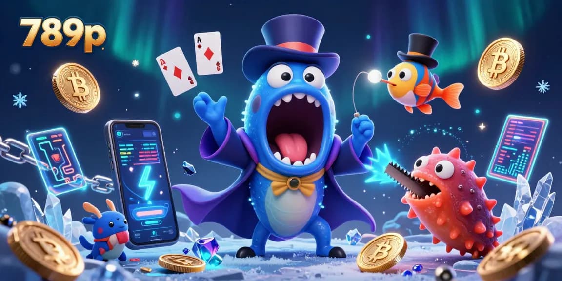 Engage in exciting card tricks at 789p with a magical deep-sea scene, showcasing vibrant casino elements.