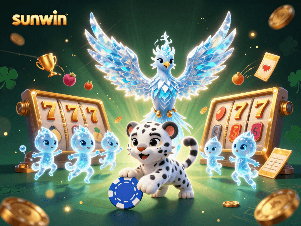Experience winning at Sunwin's vibrant 3D slot games with dynamic characters and rich gaming elements.