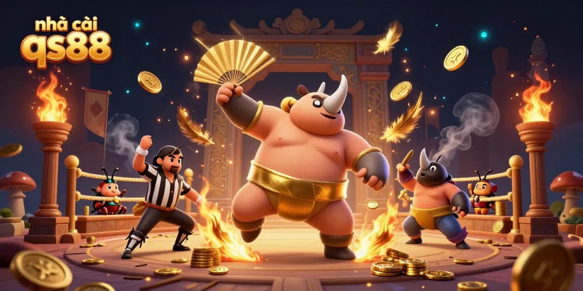 Experience the excitement of nhà cái qs88 with a vibrant 3D scene of casino action and winning moments.