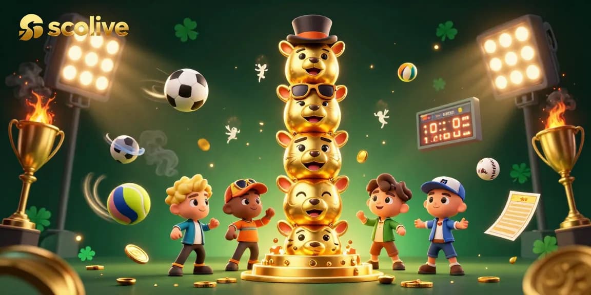 Experience socolive's dynamic sports betting with vibrant 3D elements and engaging visuals.