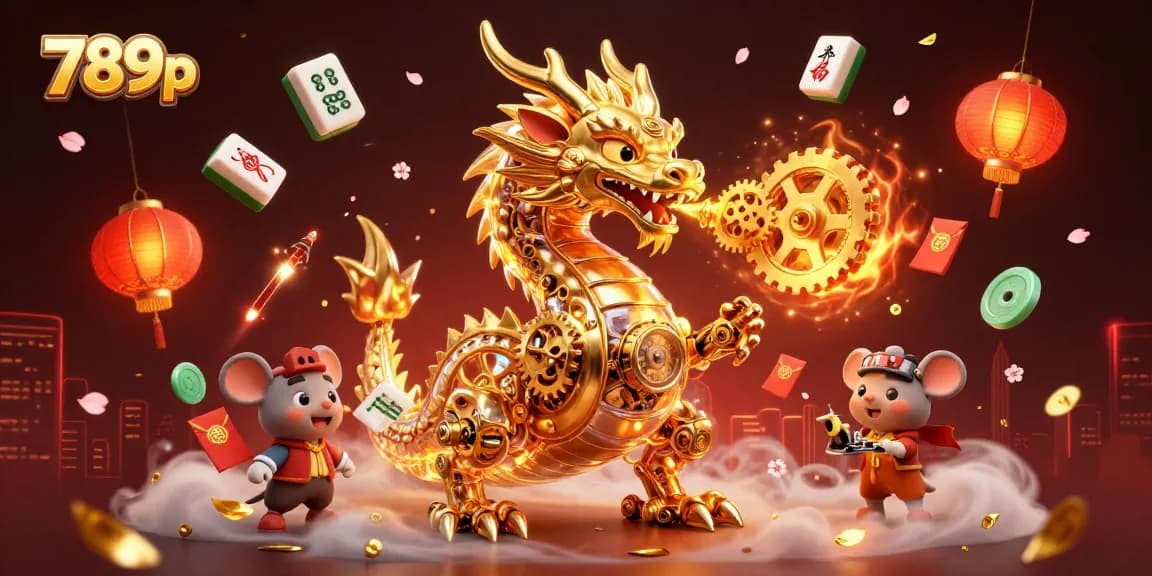 Experience thrilling gameplay with 789p's vibrant and engaging casino illustration featuring a biomechanical dragon.