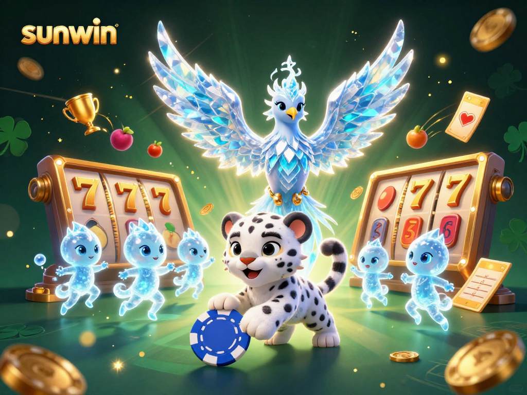 Experience winning at Sunwin's vibrant 3D slot games with dynamic characters and rich gaming elements.