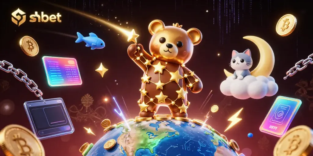 Engage with shbet's exciting games through a colorful and vibrant digital universe filled with stars and crypto elements.