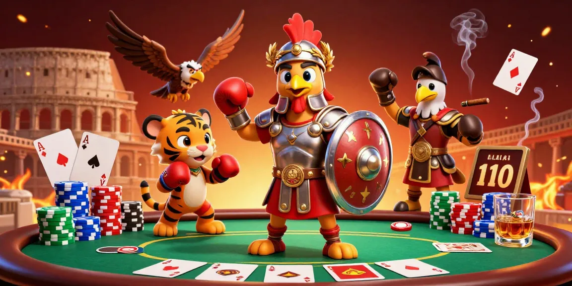 Engage in thrilling gameplay with VK88 at a vibrant poker scene featuring dynamic casino elements.