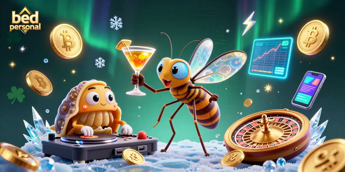 Experience bed personal's vibrant casino atmosphere with unique characters and crypto themes.