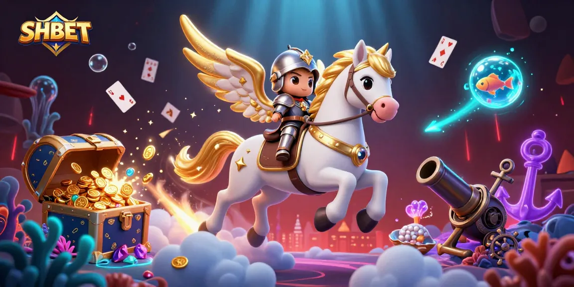 Win big with SHBET in a vibrant and lively casino scene full of adventure and treasures.